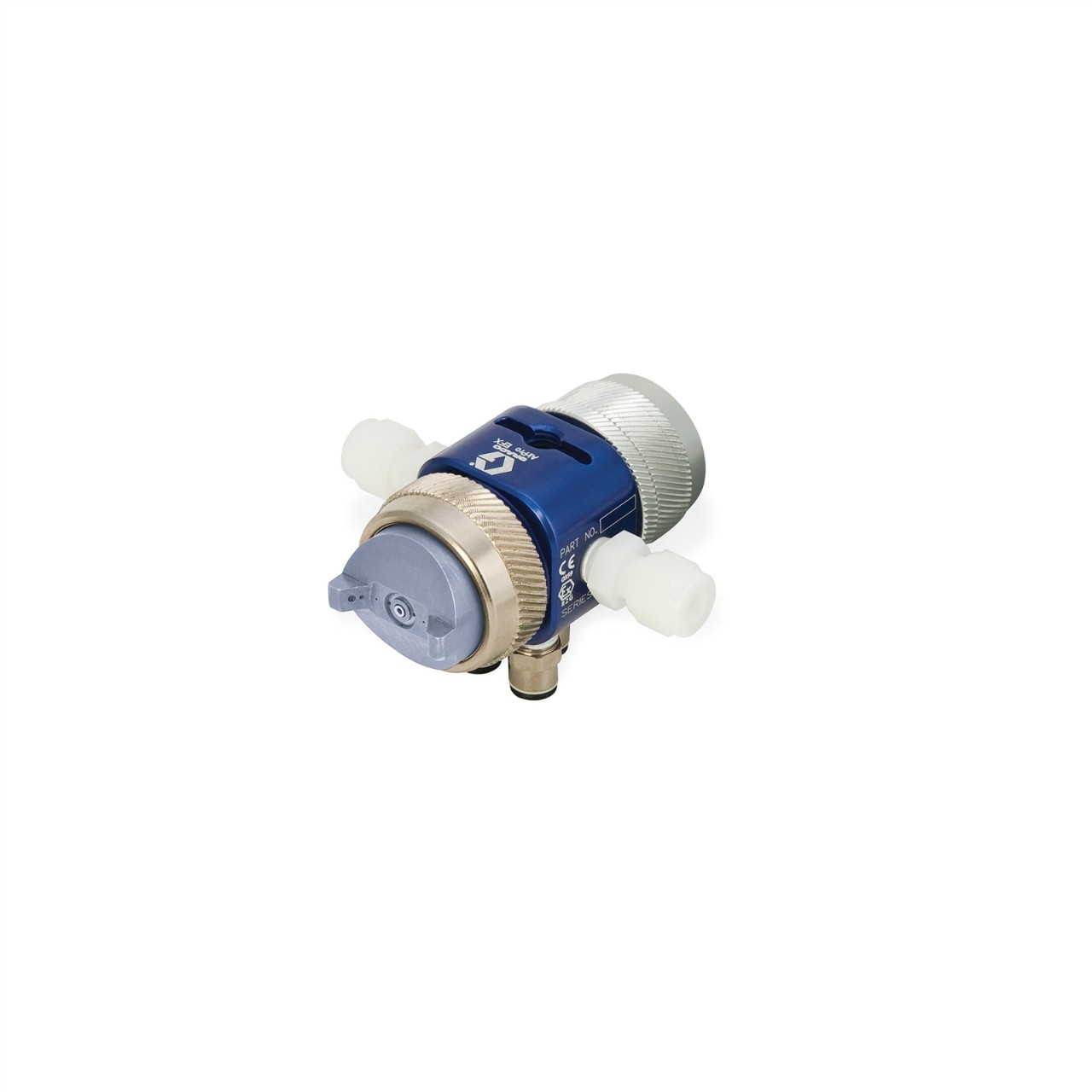 AirPro EFX Auto Air Spray Gun Direct Connect Conventional 0.051 inch 1.3 mm Nozzle SST Tip Lock Ring Fluid Adjust Knob